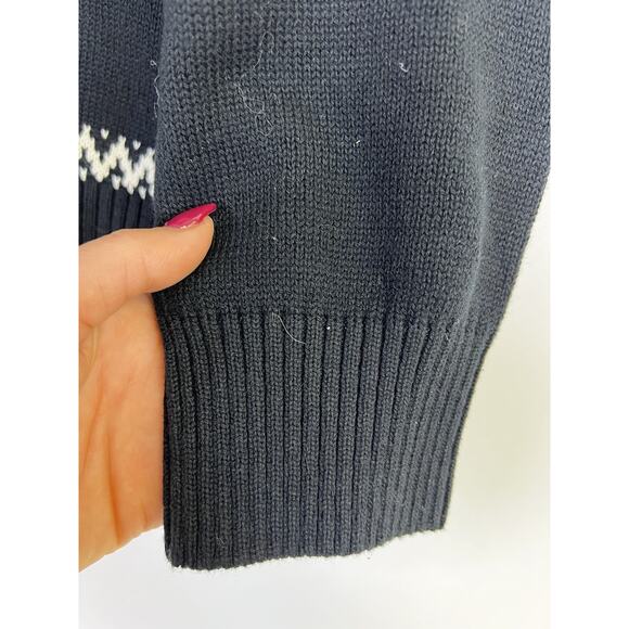 Men’s Fair Isle Nordic Cotton Pullover Sweater Holiday Bears Docker’s Sz XL - Picture 11 of 12